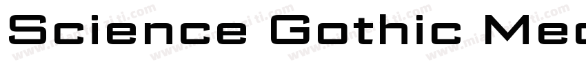 Science Gothic Medium字体转换